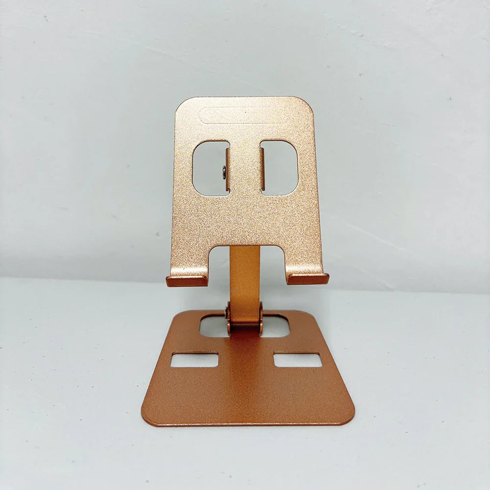 Universal Aluminum Alloy Foldable Desk Phone Holder Mount Stand For iPhone 15 14 Mobile Phone Holder Tablet Desktop Metal Holder by DarkByteGear