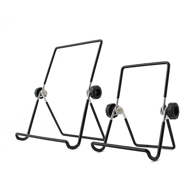 Portable Metal Tablet Stand Mount Foldable Desk Flexible Phone Stand for IPad IPhone Samsung Huawei Universal Work Home Travel by DarkByteGear