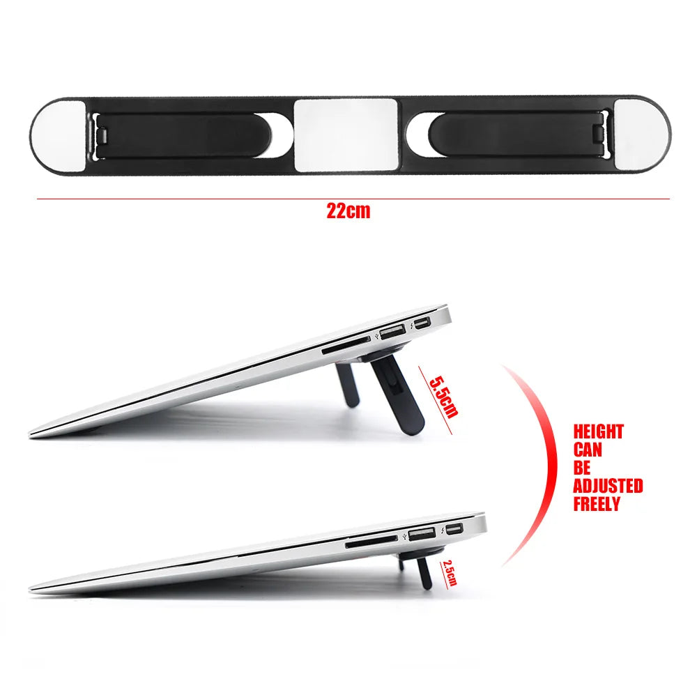 Universal Laptop Riser Stand for Macbook Pro 13 15 Air Lenovo Samsung Notebook Cooling Pad Invisible Laptop Bracket Stands by DarkByteGear