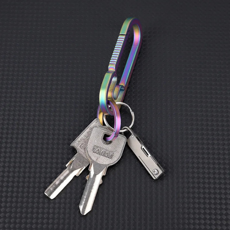 Titanium alloy pocket knife with sharp folding edge, portable keychain pendant, unboxing and unpacking, express knife by DarkByteGear