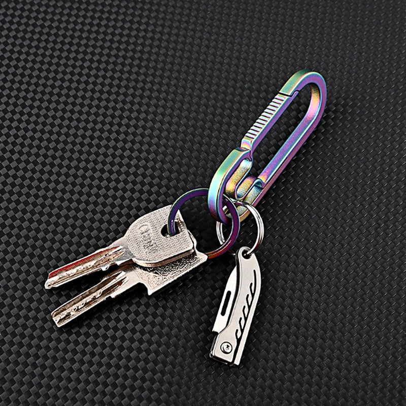 Titanium Alloy Mini Folding Knife for Outdoor Camping EDC Portable Unboxing Sharp Knife with High Hardness D2 Blade by DarkByteGear