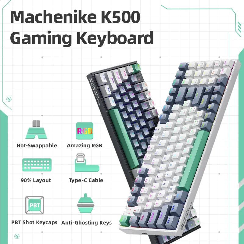 Machenike K500 Mechanical Keyboard by DarkByteGear