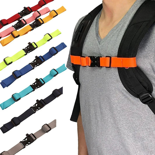 Backpack Chest Bag Strap Harness Adjustable Shoulder Strap For Bag Outdoor Camping Tactical Bags Straps Accessories For Backpack by DarkByteGear
