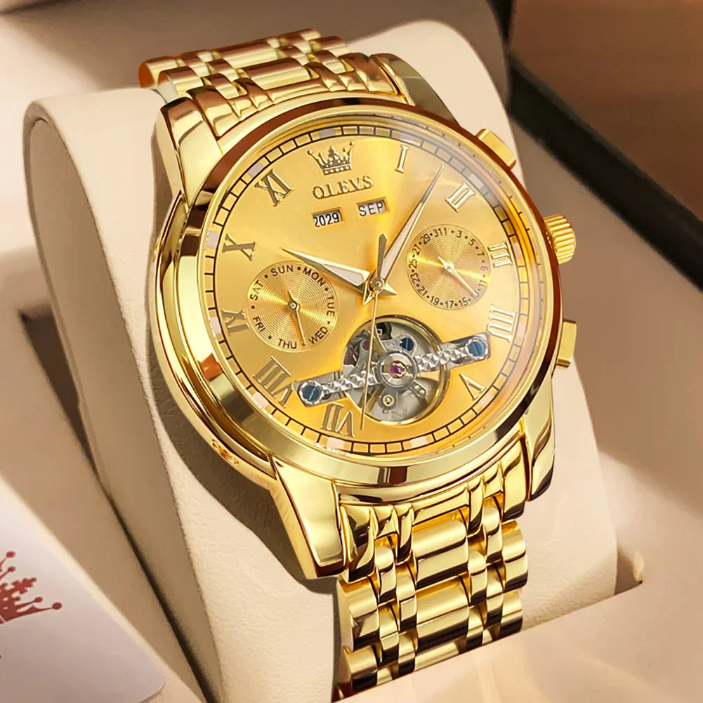 OLEVS Automatic Mechanical Men Watches by DarkByteGear