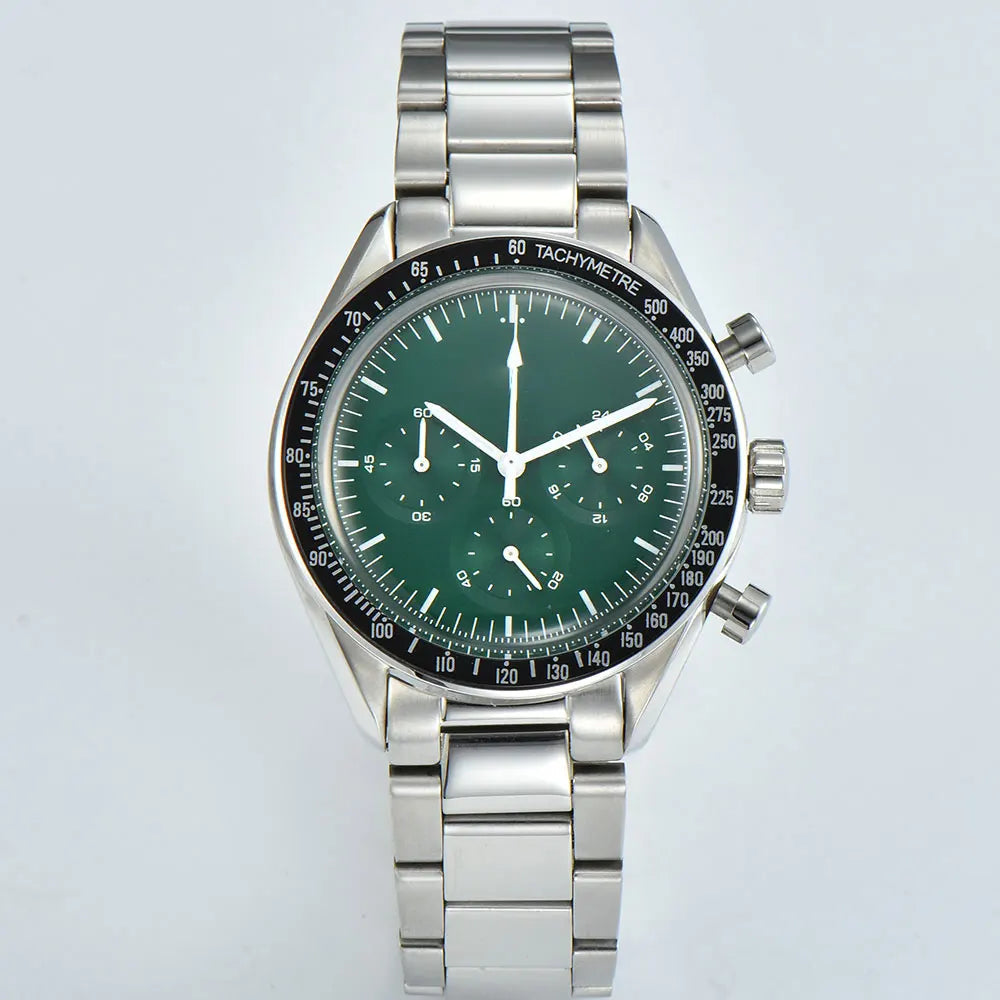 Corgeut 40MM Mens Chronograph Quartz Watch by DarkByteGear