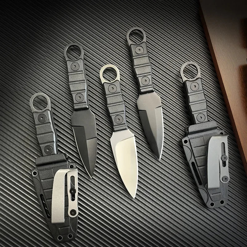 New Recommended Outdoor Tactical Knife High Hardness Multi-function Field Survival Knife Mini Portable Small Straight Knife by DarkByteGear
