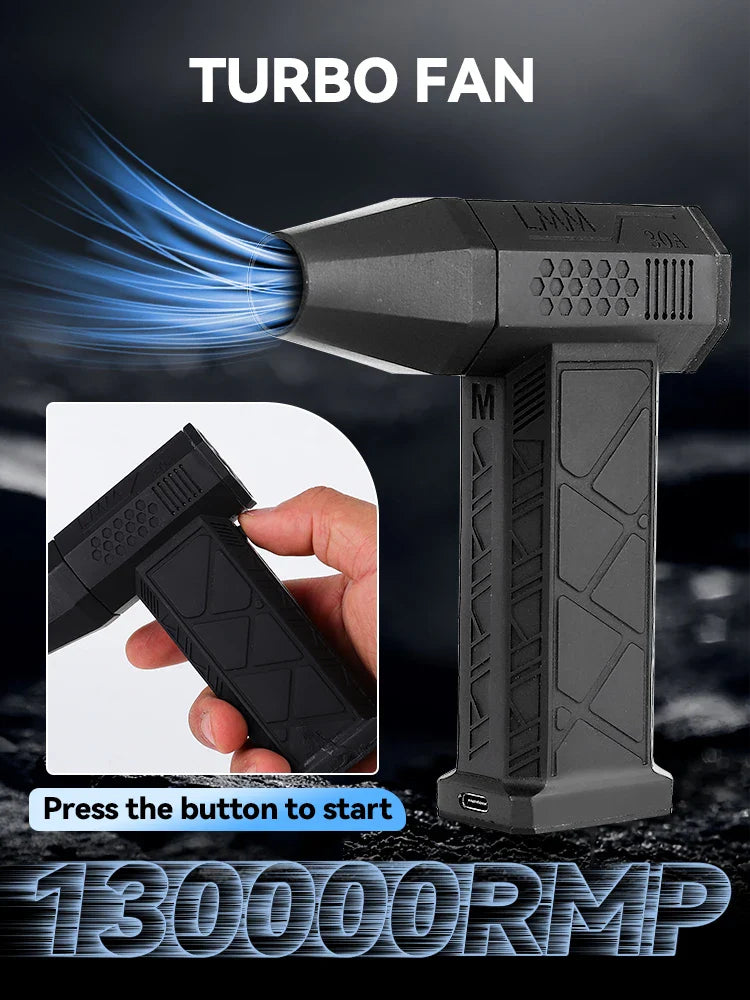 130000RPM Mini Turbo Jet Fan - High-Speed Handheld Electric Air Blower & Car Dryer by DarkByteGear