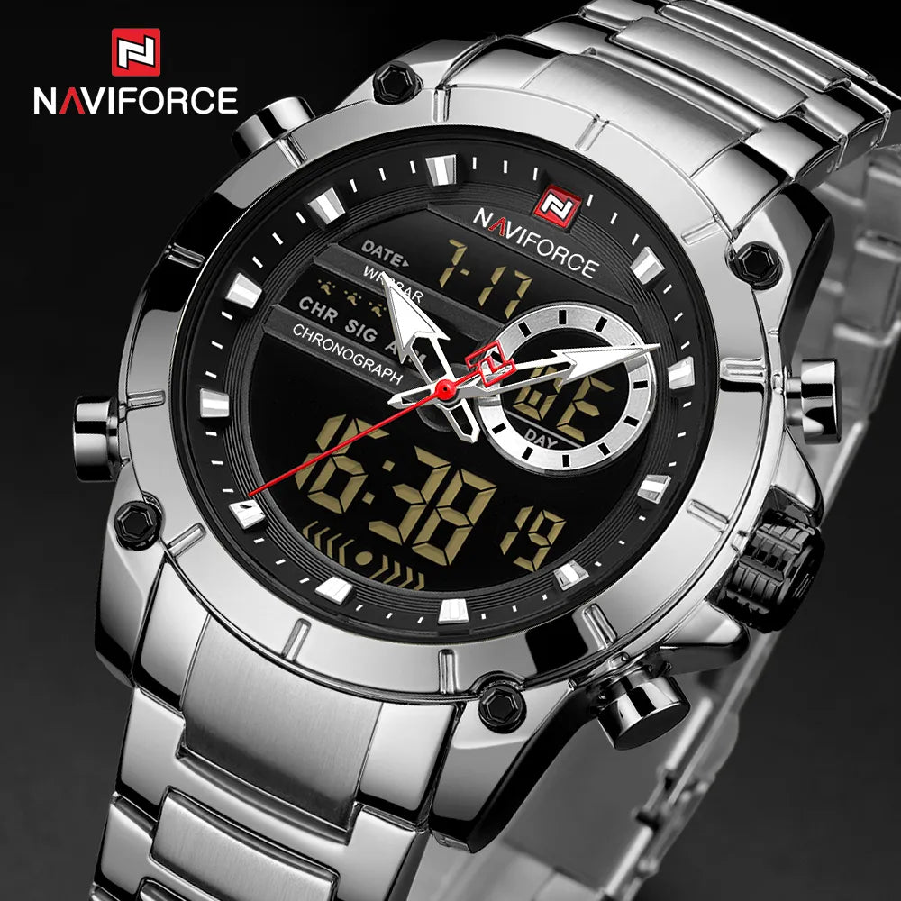 NAVIFORCE Casual Quartz Watch Men by DarkByteGear
