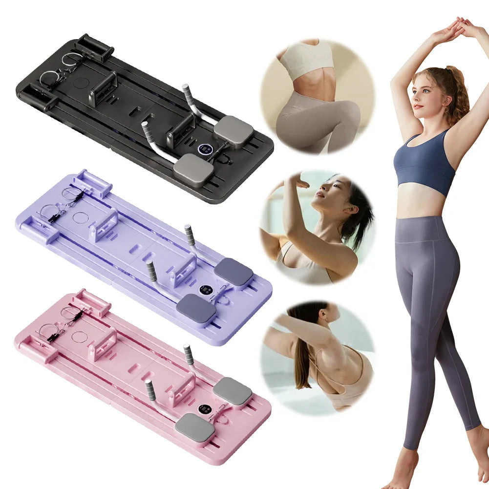 Abdominal Exercise Board Fitness Board Automatic Rebound Leg & Arm Toner Multifunctional Pilates Reformer Set Fitness Equipment by DarkByteGear
