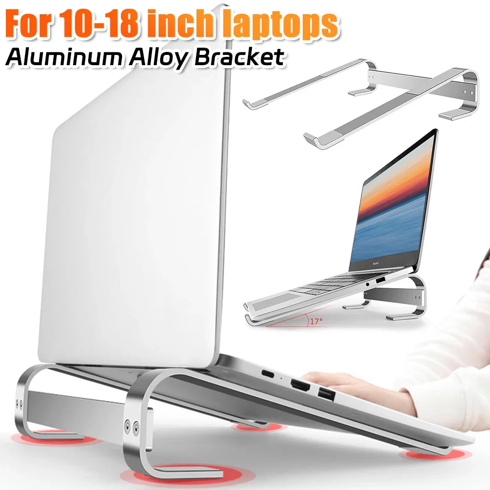 Desk Laptop Stand Ergonomic Aluminum Computer Stand Detachable Laptop Riser Notebook Cooling Holder Stand for 10-18inch Laptop by DarkByteGear