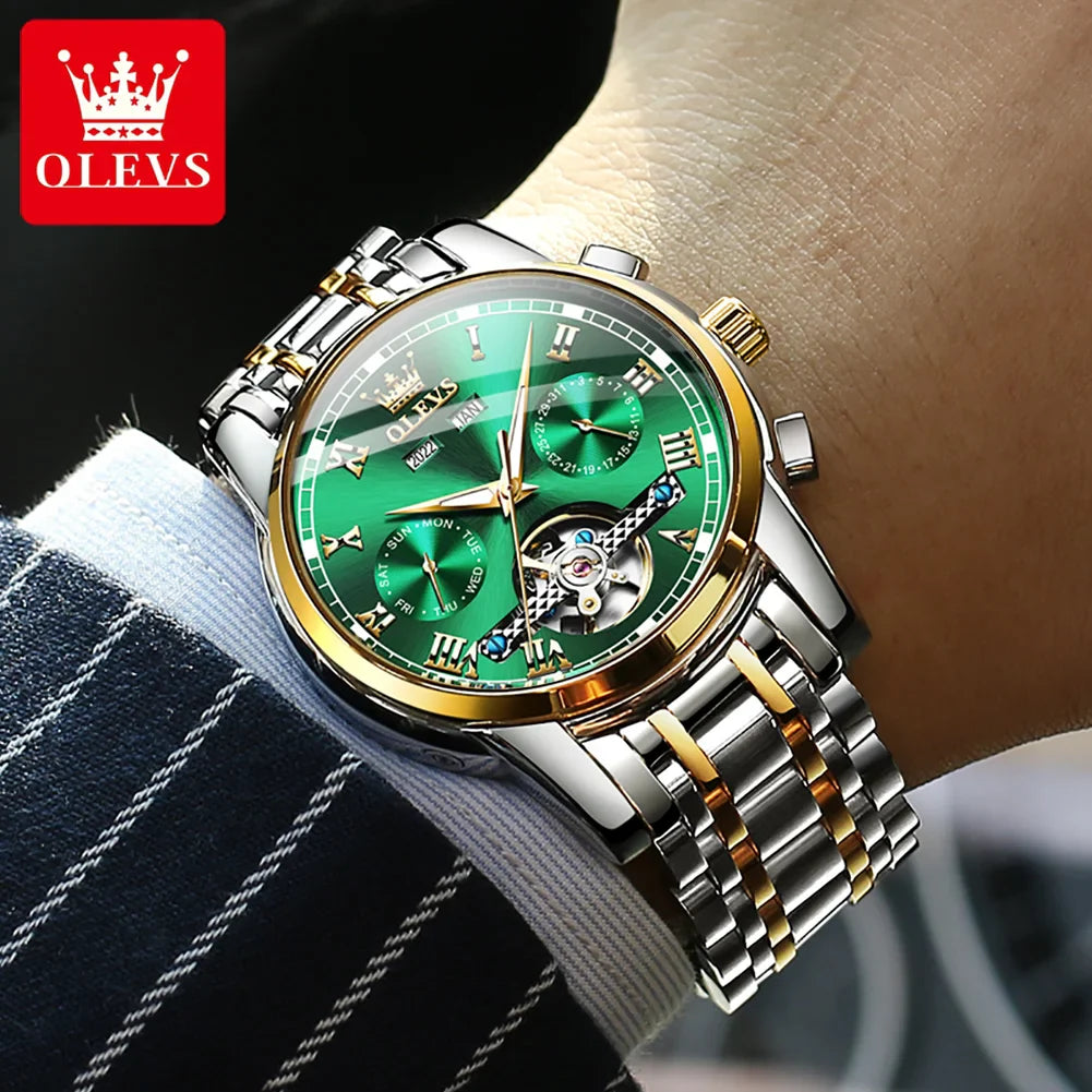 OLEVS Automatic Mechanical Men Watches by DarkByteGear
