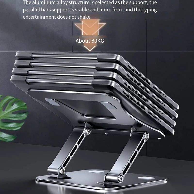 Laptop Stand Aluminium Alloy Foldable Tablet Stand Macbook Laptop Portable Fold Holder Bracket Support by DarkByteGear