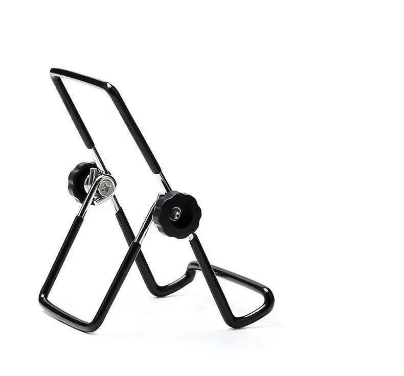Portable Metal Tablet Stand Mount Foldable Desk Flexible Phone Stand for IPad IPhone Samsung Huawei Universal Work Home Travel by DarkByteGear