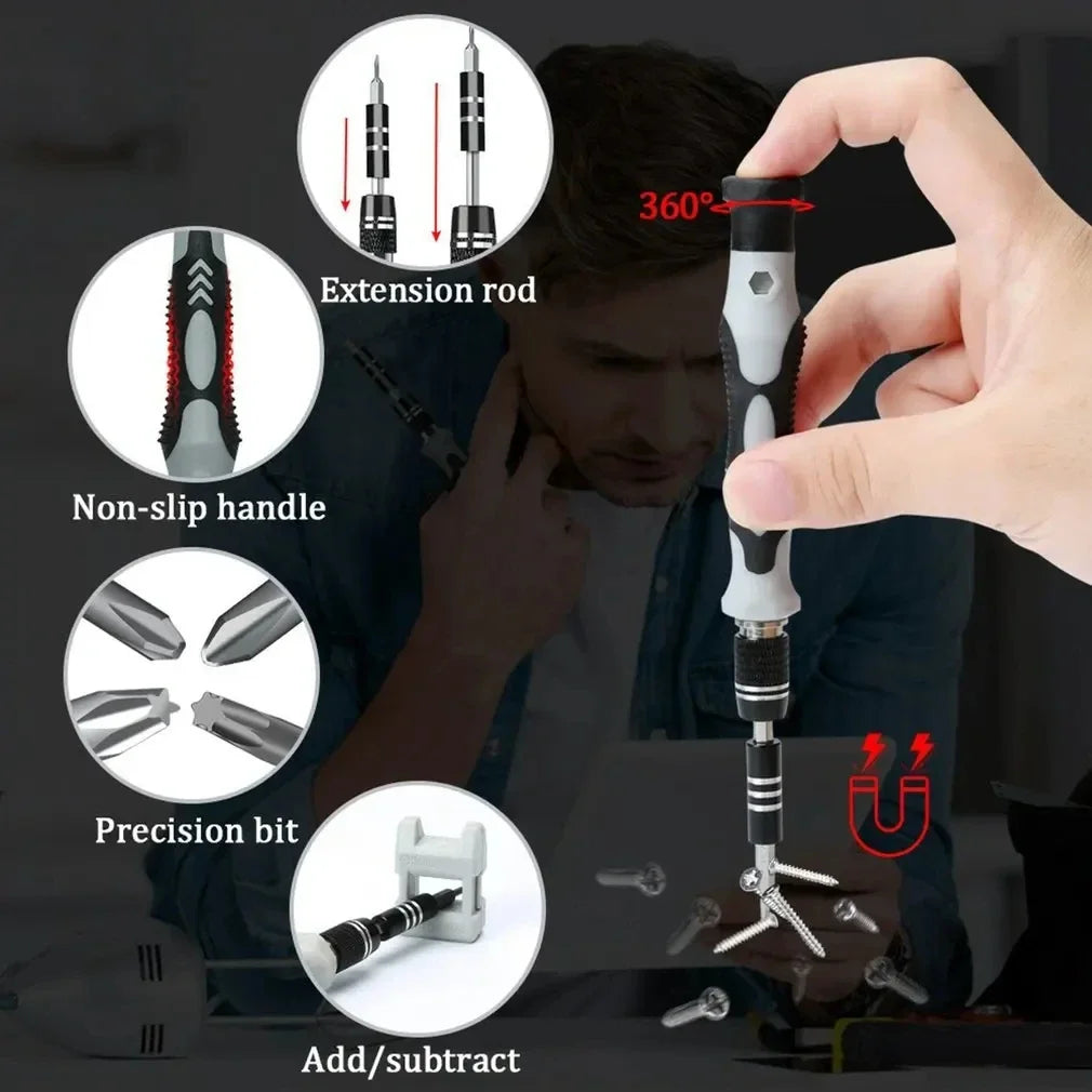 Electronics Screwdriver Set 115 in 1 Precision Screwdriver Tools Nut Driver Professional Magnetic Repair Tools Laptop Repair by DarkByteGear