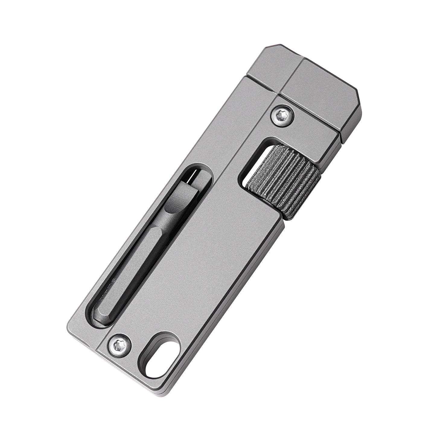 Titanium Functional Keychain Multifunctional Outdoor Portable EDC Tool With Screwdriver Also Can Unscrew Hexagonal Nut by DarkByteGear