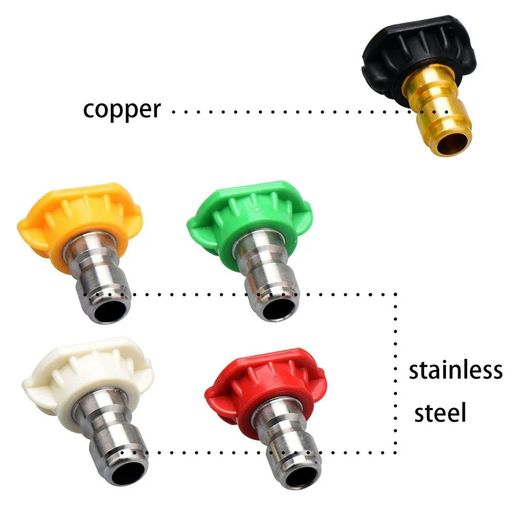 Pressure Washer Turbo Nozzle 2600 PSI 2.0 GPM Rotating Power Washer Tips 1/4-Inch Quick Connect for High Pressure Car Washers by DarkByteGear