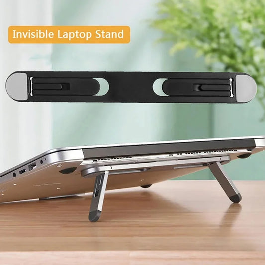 Universal Laptop Riser Stand for Macbook Pro 13 15 Air Lenovo Samsung Notebook Cooling Pad Invisible Laptop Bracket Stands by DarkByteGear