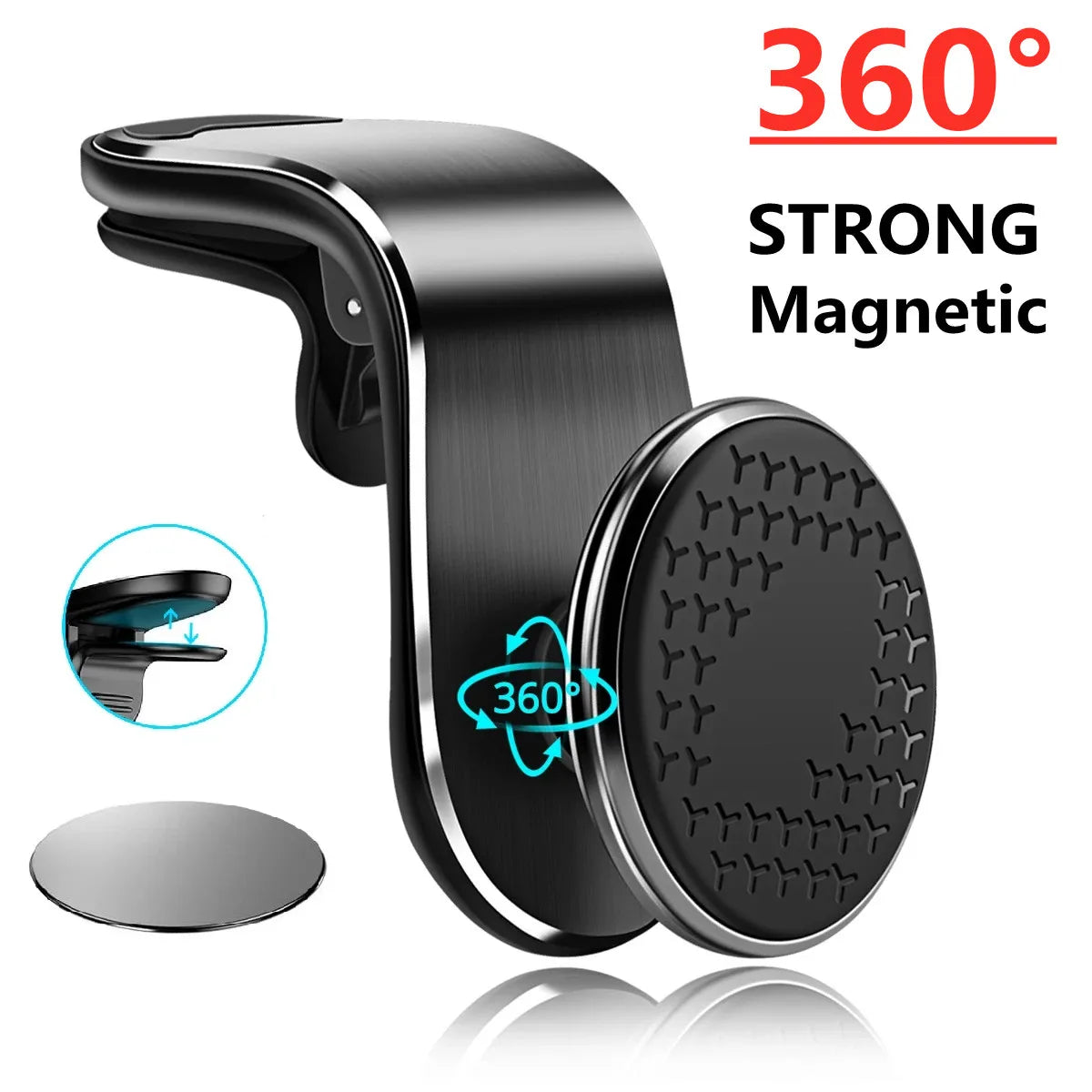 Magnetic Car Phone Holder Stand Air Vent Magnet Car Mount GPS Smartphone Mobile Support In Car Bracket for iPhone Samsung Xiaomi by DarkByteGear