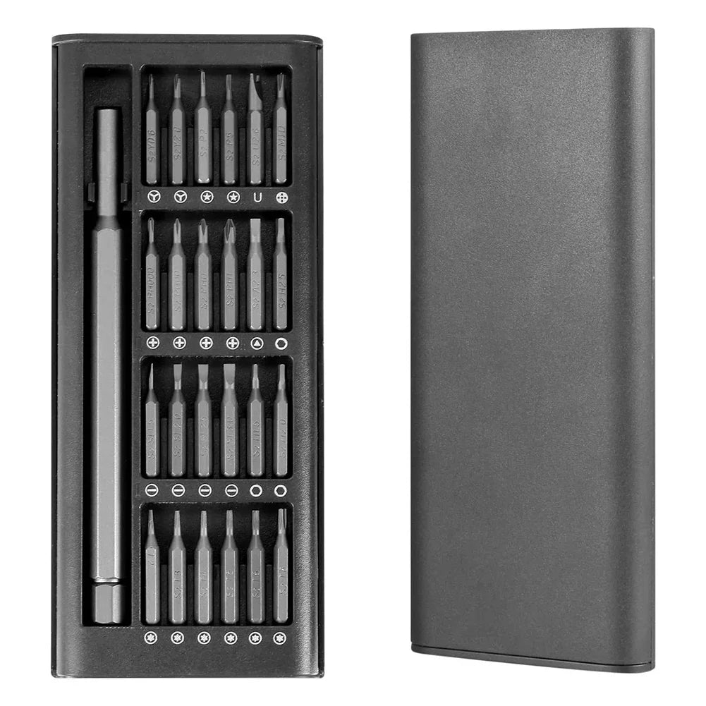 Precision Screwdriver Set 25 in 1 Screw Driver Se Hexagonal Flat Head Magnetic Screwdriver Head for iPhone PC WatchCameraGlasses by DarkByteGear
