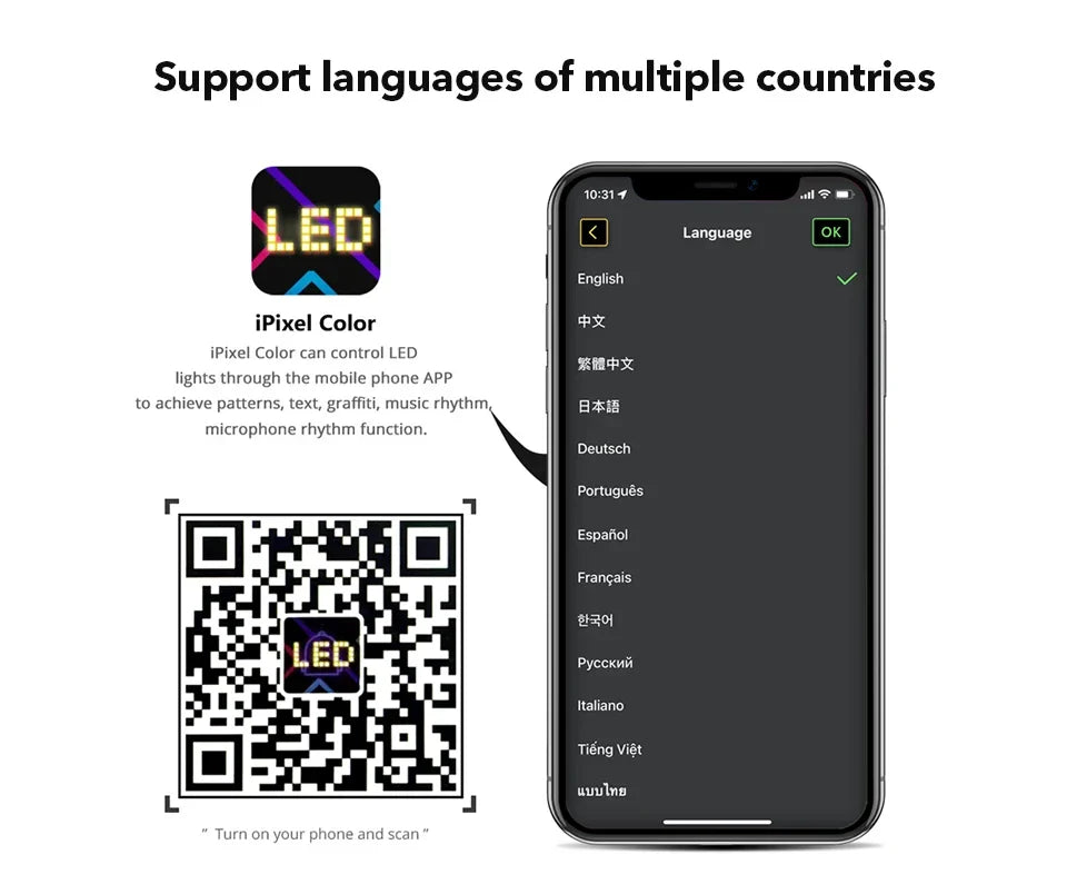 LED Matrix Pixel Panel Display Screen Flexible RGB Car Pattern Graffiti Scrolling Text Animation Shop Reminder Light Bluetooth by DarkByteGear