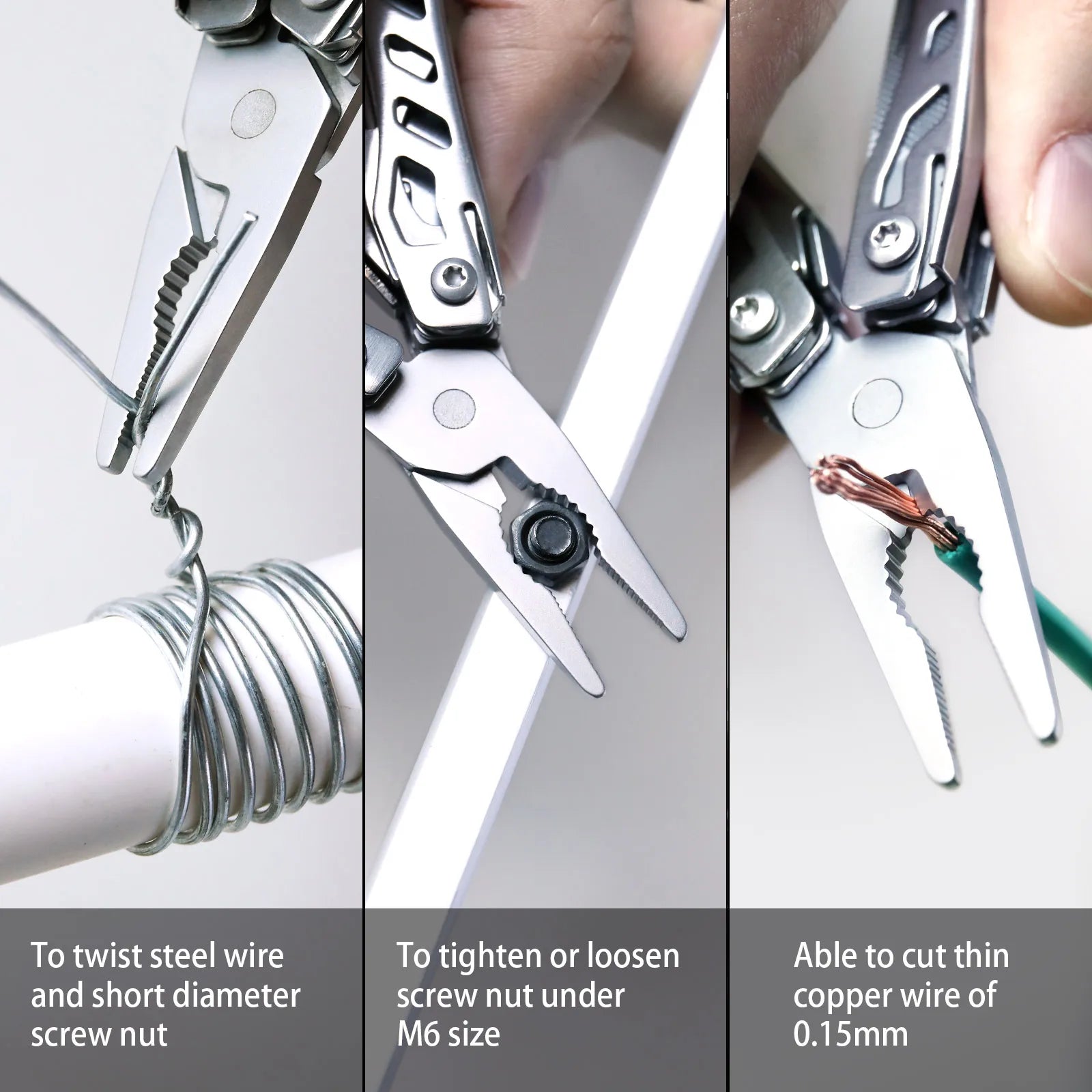 10 IN 1 Multi Functional Folding EDC Hand Tool by DarkByteGear