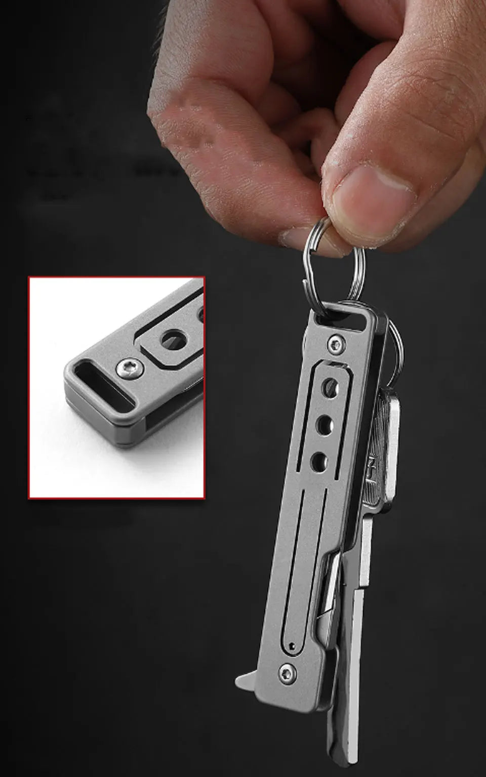Titanium Alloy Scalpel Fast Open Folding Knife EDC Unpacking Pocket Knife Outdoor Camping Knife with 10pcs Replaceable Blades by DarkByteGear