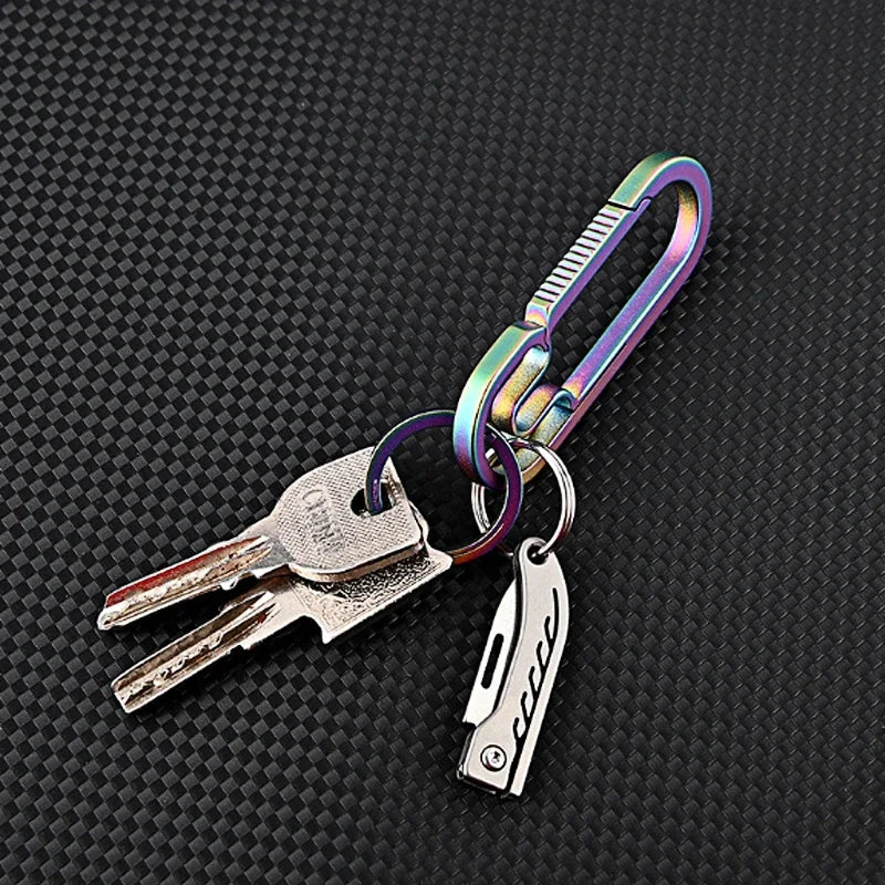 Titanium Alloy Mini Folding Knife for Outdoor Camping EDC Portable Unboxing Sharp Knife with High Hardness D2 Blade by DarkByteGear