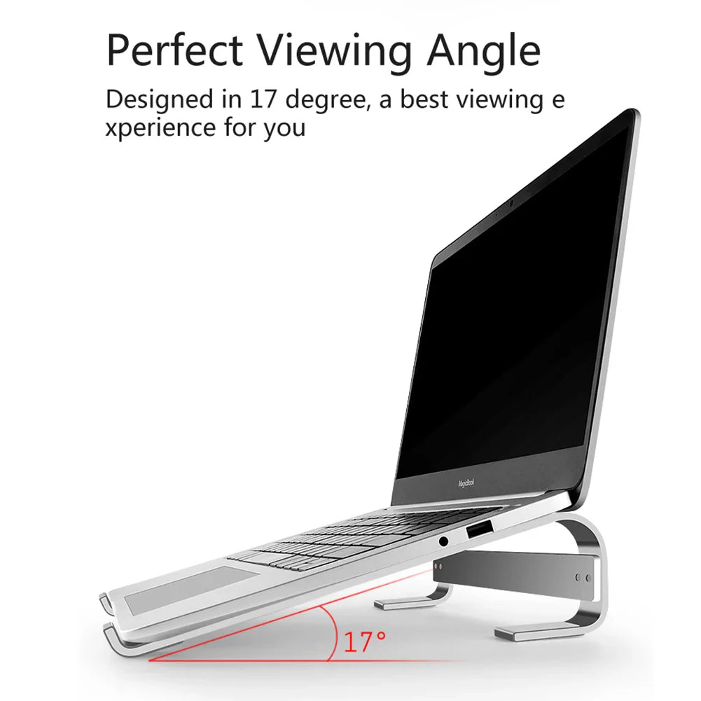 Desk Laptop Stand Ergonomic Aluminum Computer Stand Detachable Laptop Riser Notebook Cooling Holder Stand for 10-18inch Laptop by DarkByteGear