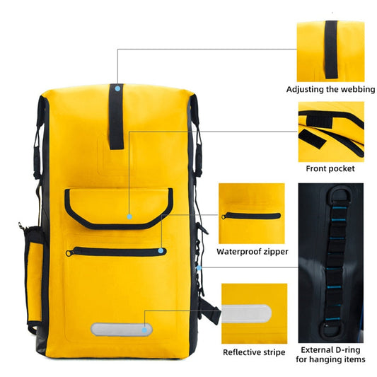 SeaSentinel 2023 - The 30L Waterproof River Hiking Backpack by DarkByteGear