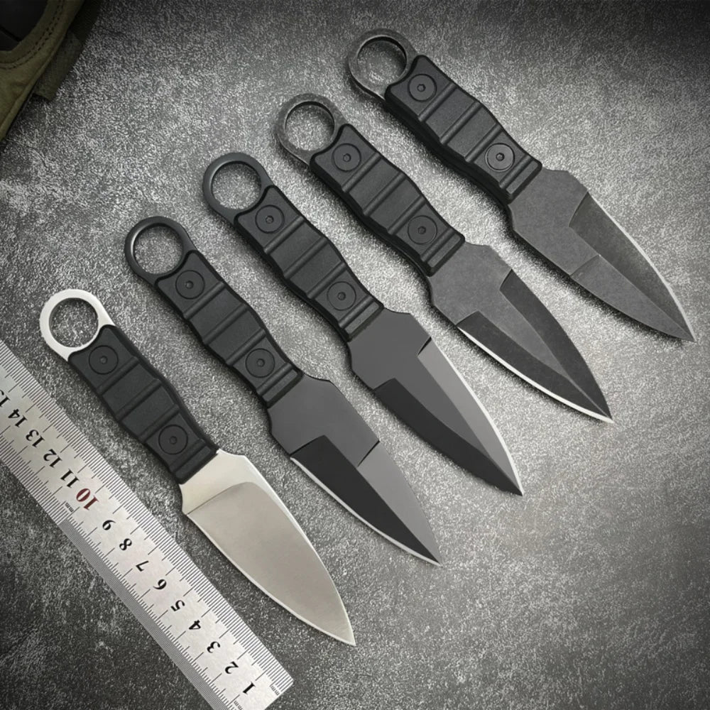 New Recommended Outdoor Tactical Knife High Hardness Multi-function Field Survival Knife Mini Portable Small Straight Knife by DarkByteGear