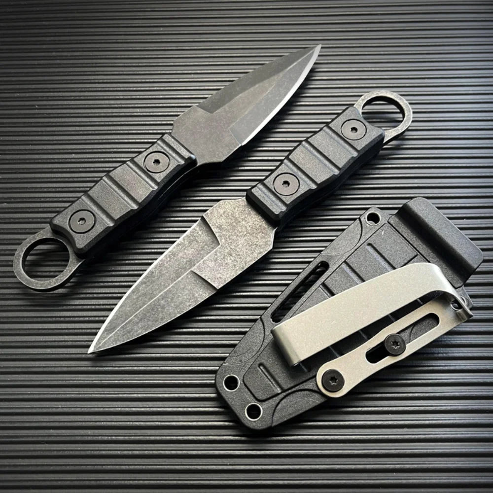 New Recommended Outdoor Tactical Knife High Hardness Multi-function Field Survival Knife Mini Portable Small Straight Knife by DarkByteGear
