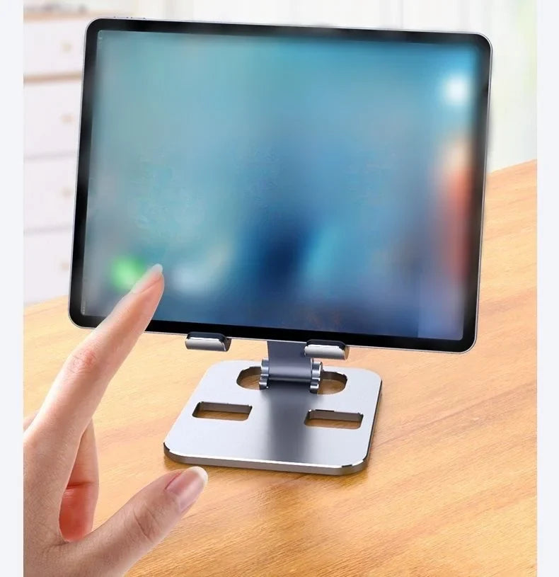 Folding Portable Desktop Metal Mobile Phone Stand Desk Lazy Stand Universal Support Stand for Mobile Phones and Tablets by DarkByteGear