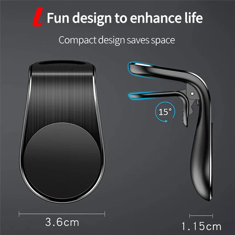 Magnetic Car Phone Holder Stand Air Vent Magnet Car Mount GPS Smartphone Mobile Support In Car Bracket for iPhone Samsung Xiaomi by DarkByteGear