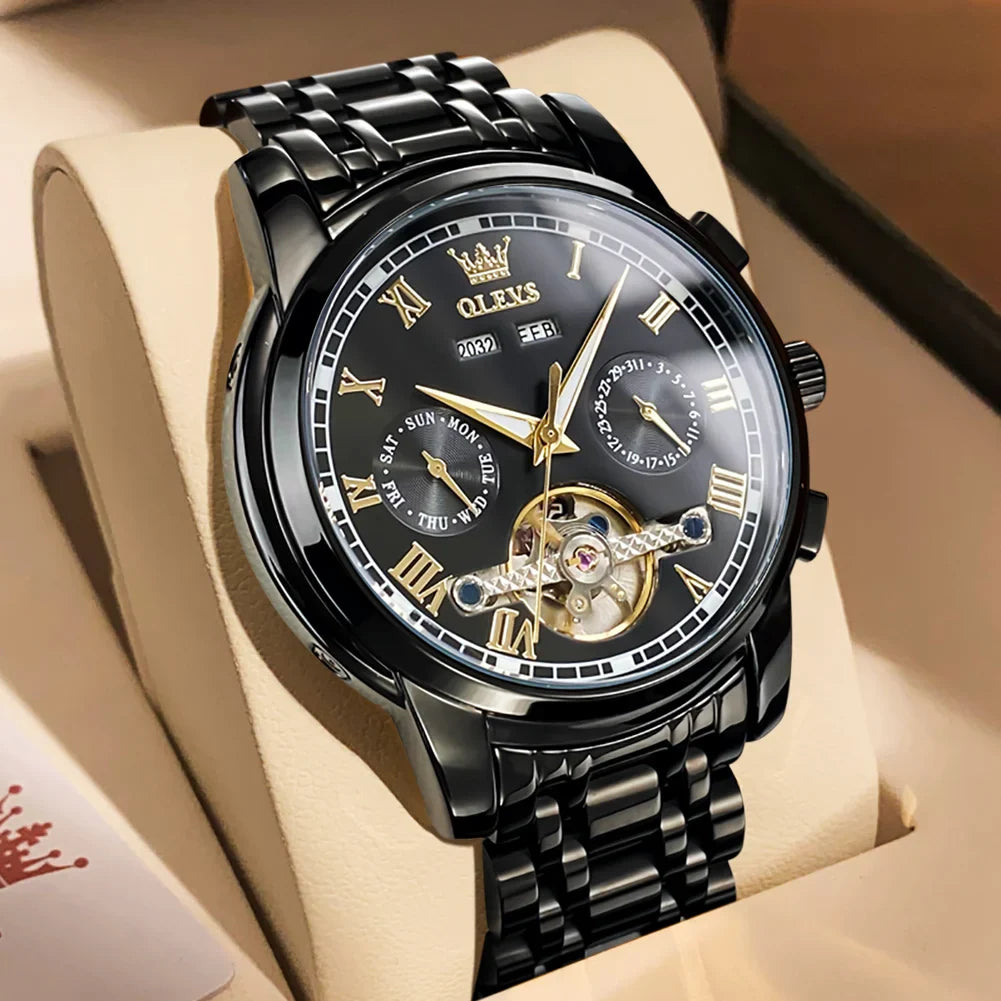 OLEVS Automatic Mechanical Men Watches by DarkByteGear