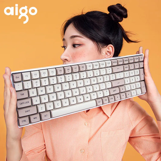 Aigo A100 Gaming Mechanical Keyboard 2.4G Wireless by DarkByteGear