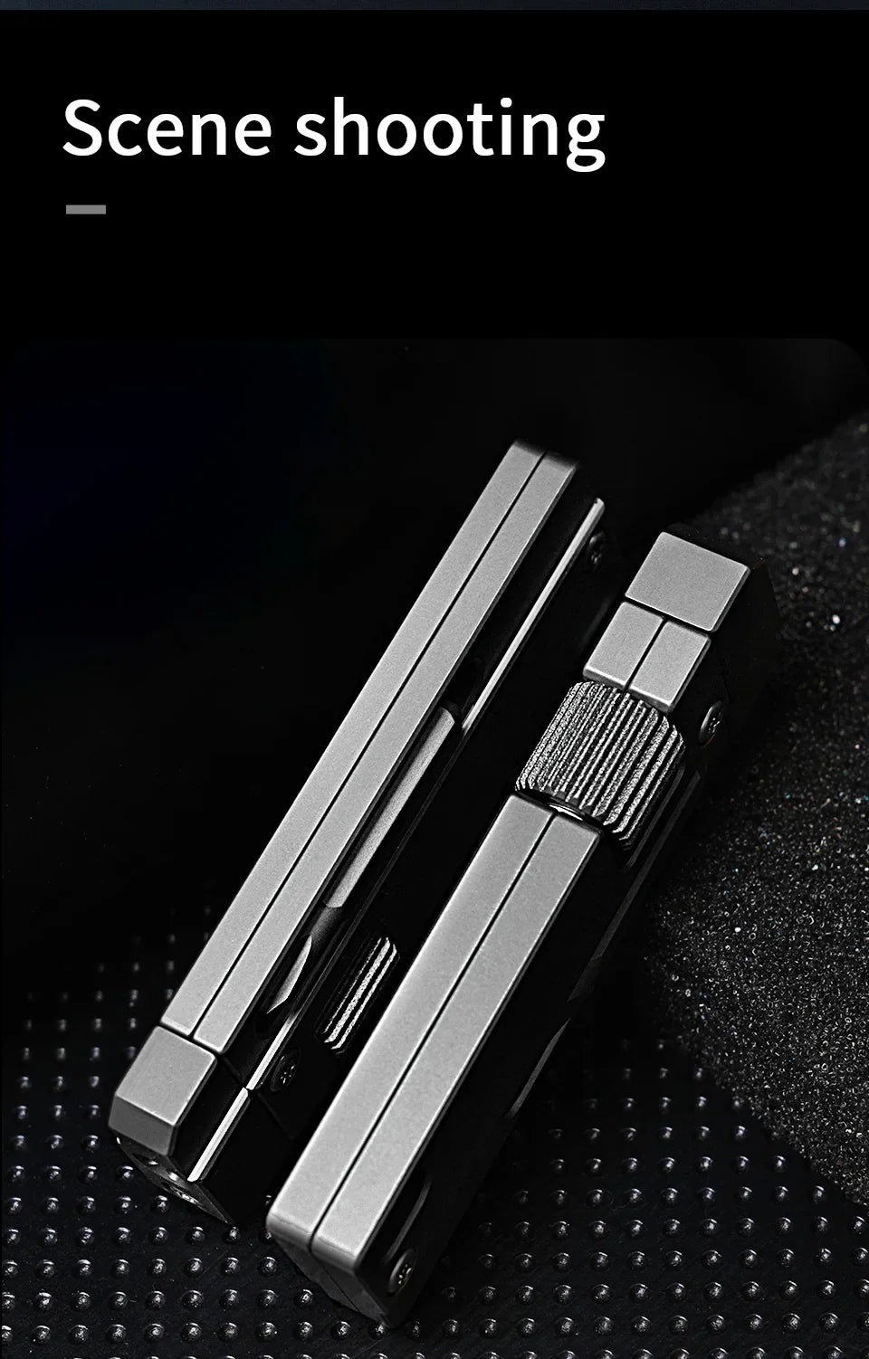 Titanium Functional Keychain Multifunctional Outdoor Portable EDC Tool With Screwdriver Also Can Unscrew Hexagonal Nut by DarkByteGear