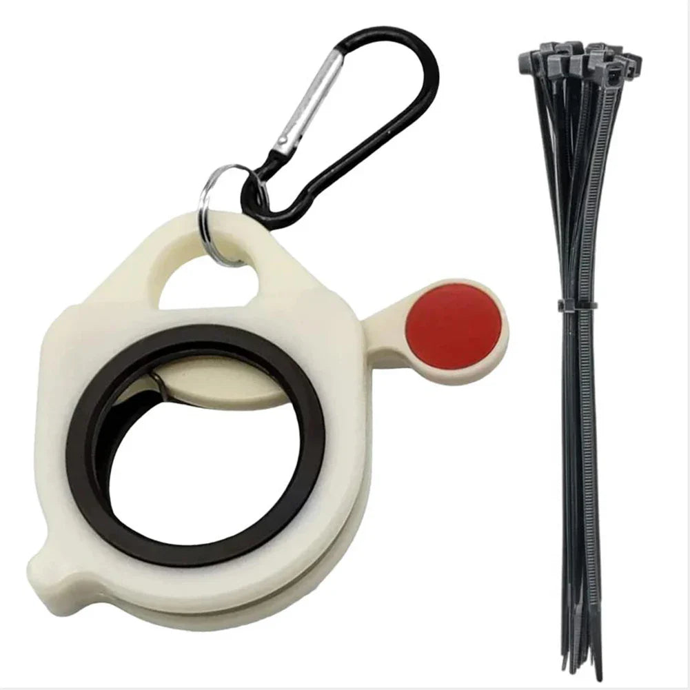 1-3PCS Fluorescent Cable Tie Organizer Reusable Zip Tie Holder Portable Electrical Wire Ties Clip Plastic Cable Tie Storage Tool by DarkByteGear