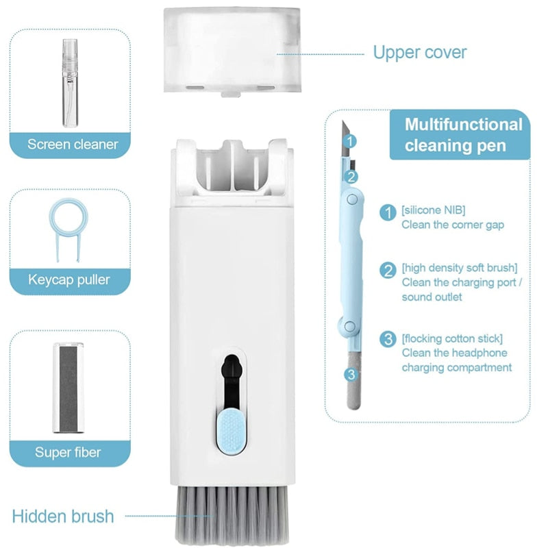 KeyKlear 7-in-1 Keyboard and Gadget Cleaner Kit by DarkByteGear