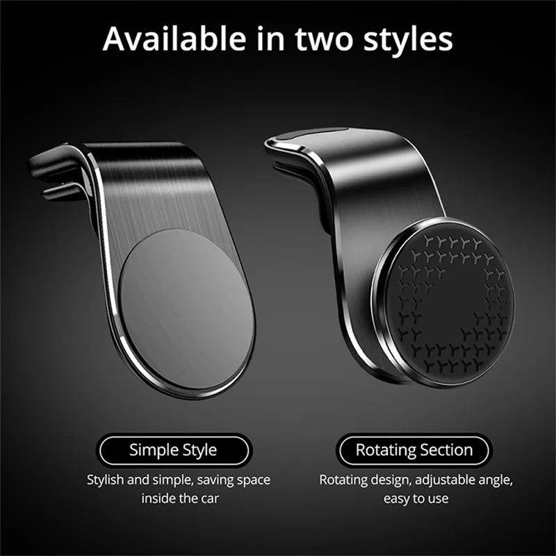 Magnetic Car Phone Holder Stand Air Vent Magnet Car Mount GPS Smartphone Mobile Support In Car Bracket for iPhone Samsung Xiaomi by DarkByteGear