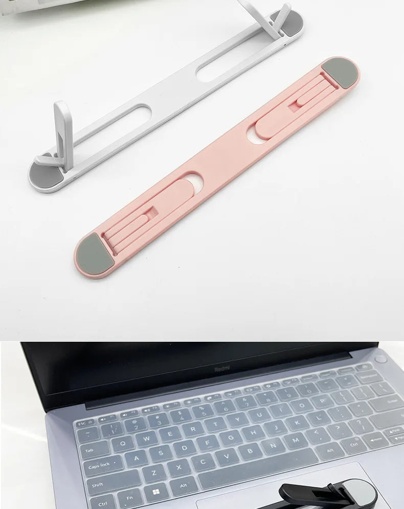 Universal Invisible Laptop Bracket Riser Stand For Macbook Pro 13 15 Air Lenovo Samsung Notebook Cooling Pad Foldable Stands by DarkByteGear
