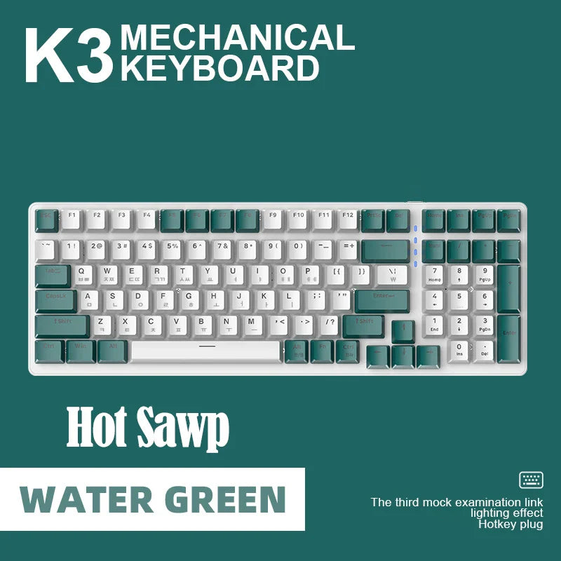 K3 Wired Mechanical Gaming Keyboard Backlight Gamer Keyboard by DarkByteGear