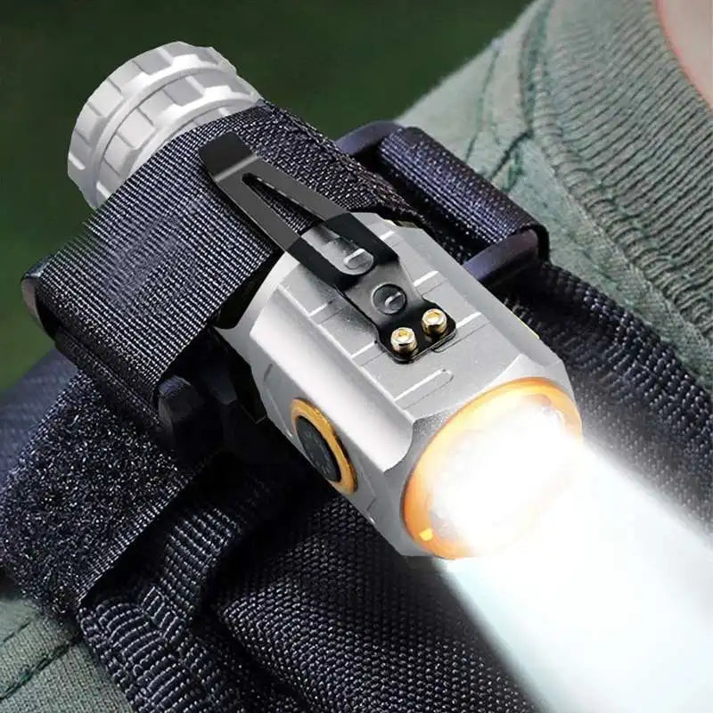 2024 New Led Mini Flashlight 18500 Ultra Powerful Led Torch 3 Core LED Mini Tactical Flashlight 30000 High Power Led Flashlight by DarkByteGear