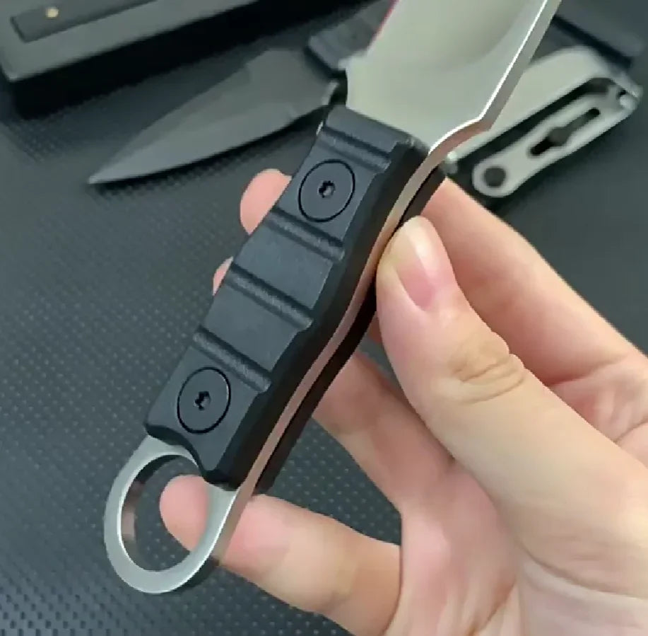 New Recommended Outdoor Tactical Knife High Hardness Multi-function Field Survival Knife Mini Portable Small Straight Knife by DarkByteGear