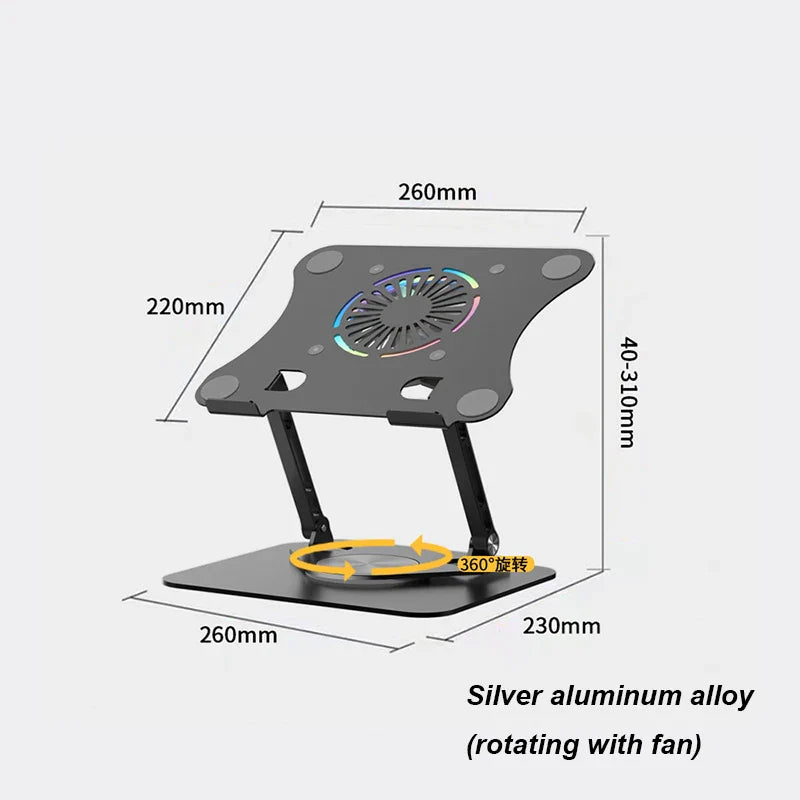 Laptop Stand Aluminium Alloy Foldable Tablet Stand Macbook Laptop Portable Fold Holder Bracket Support by DarkByteGear
