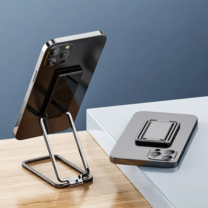 Metal Universal Finger Ring Phone Holder Stand Bracket Mini Phone Holder 360 Degree Rotating for Mobile Phone Pad Back Sticker by DarkByteGear
