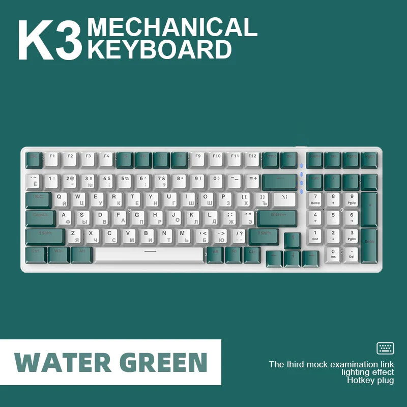 K3 Wired Mechanical Gaming Keyboard Backlight Gamer Keyboard by DarkByteGear
