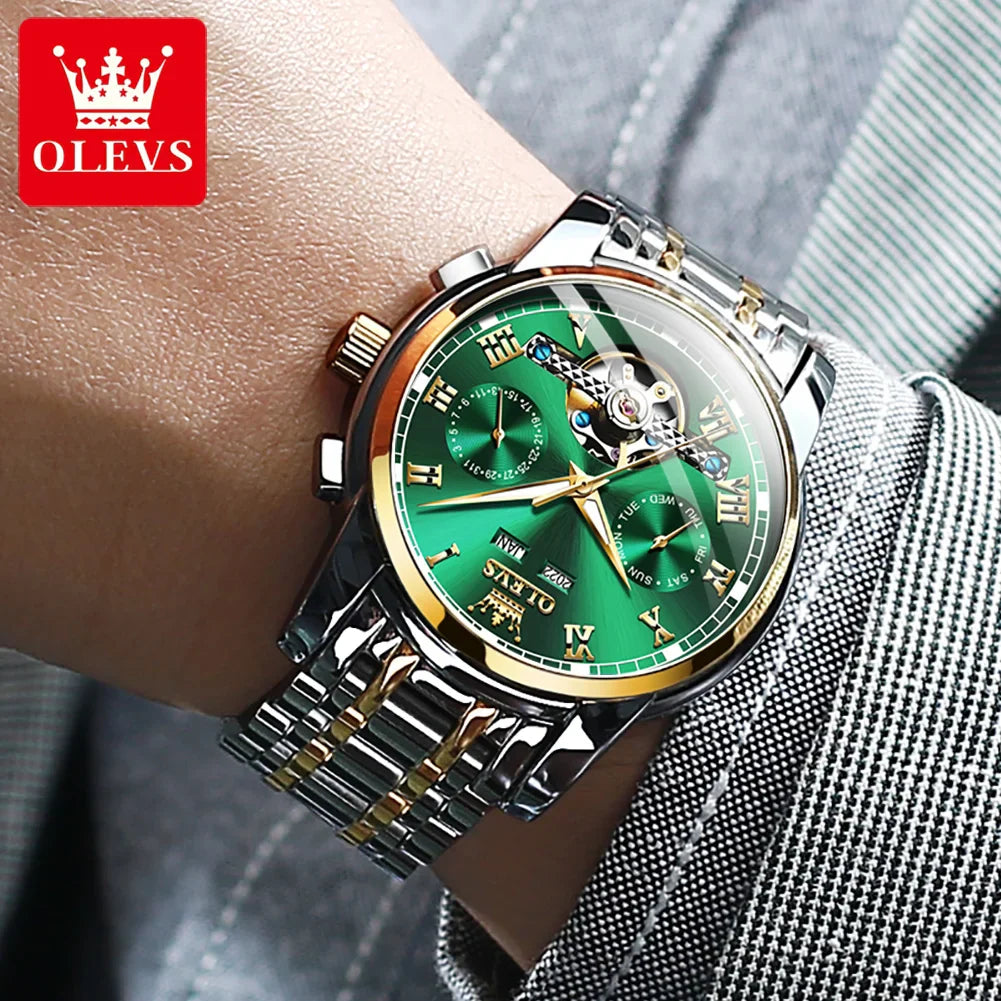 OLEVS Automatic Mechanical Men Watches by DarkByteGear