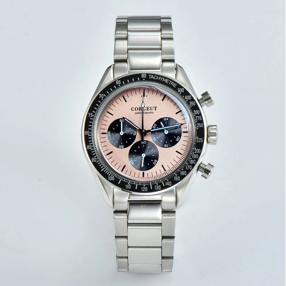 Corgeut 40MM Mens Chronograph Quartz Watch by DarkByteGear