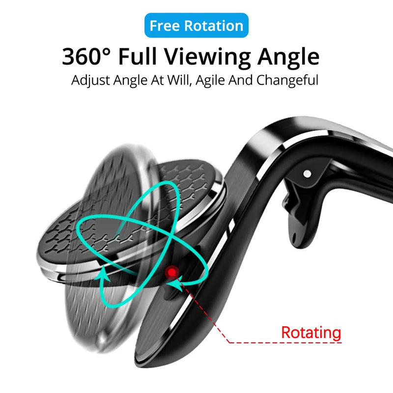 Magnetic Car Phone Holder Stand Air Vent Magnet Car Mount GPS Smartphone Mobile Support In Car Bracket for iPhone Samsung Xiaomi by DarkByteGear