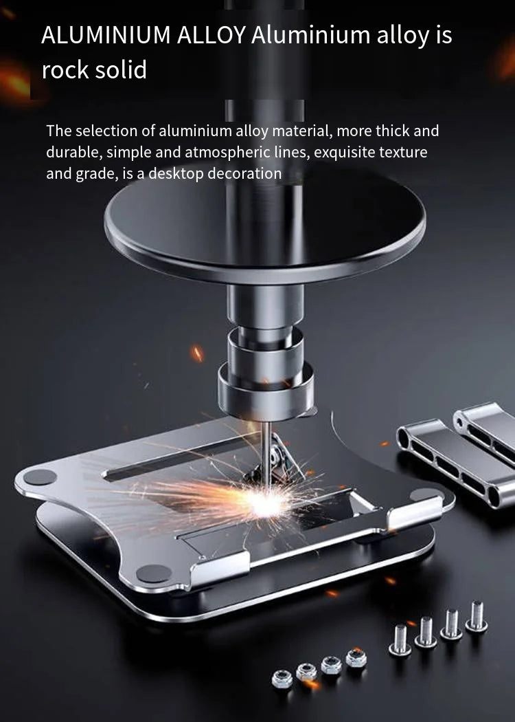 Laptop Stand Aluminium Alloy Foldable Tablet Stand Macbook Laptop Portable Fold Holder Bracket Support by DarkByteGear